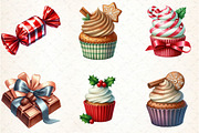 Christmas Candy and Sweets Clipart, an Illustration by DreamCafeArt (Thumbnail 7 of 8)