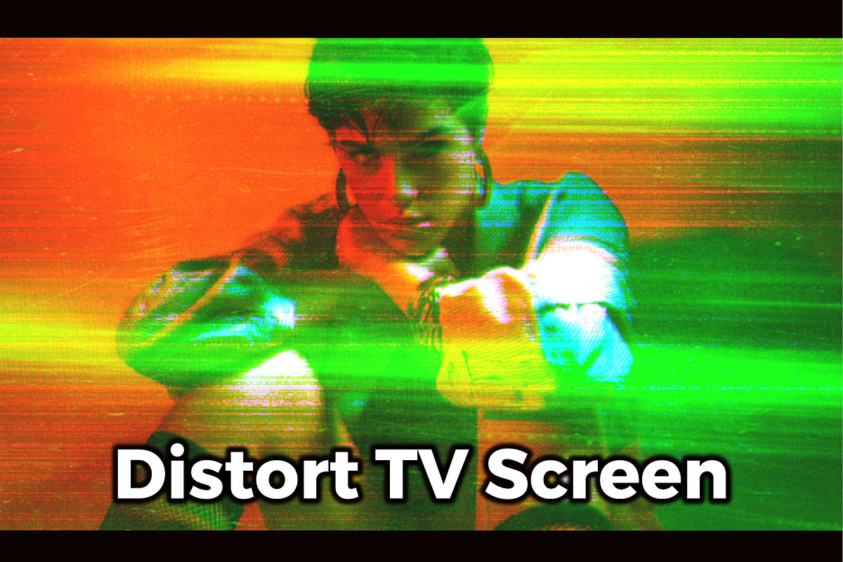 Distort TV Screen Photo Effect, a Layer Style Add-On by studiogstock (Photo 1 of 2)