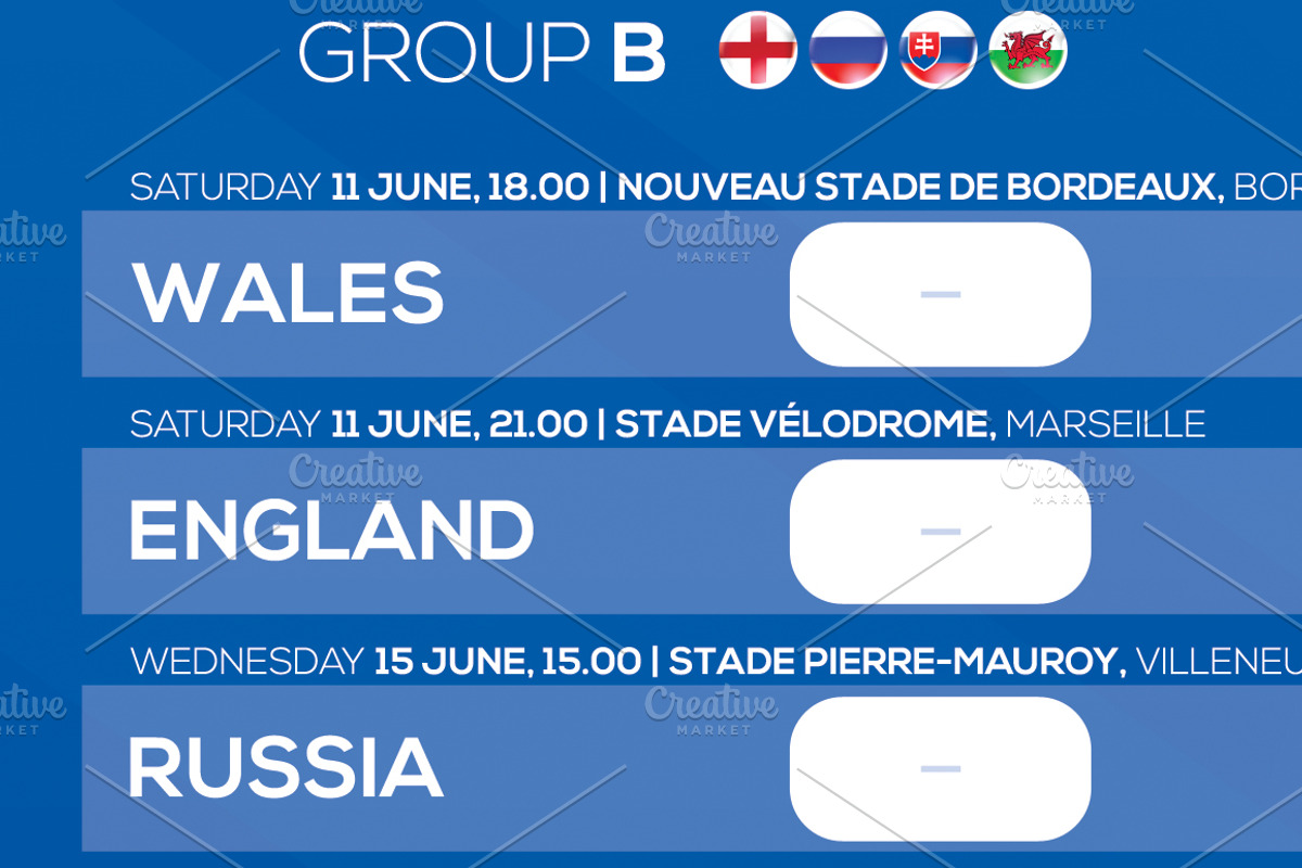 2020 European Championship WallChart, a Poster Template by RussGFX (Photo 5 of 6)