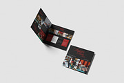 Square Bifold Mockup, a Books & Magazine Mockup by HanaSaka_Studio (Thumbnail 2 of 5)