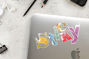 Sticker Creator Custom Shape Mockups, a Product Mockup by rebrandy (Thumbnail 7 of 15)
