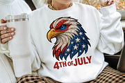 American Patriotic Eagle 4th of July, an Illustration by Craft Nest (Thumbnail 3 of 6)