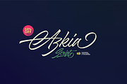 Azkia Script - 1200+ Glyphs, a Script Font by Hendra Pratama (Thumbnail 2 of 12)