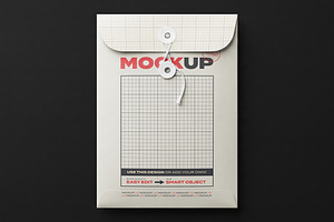 Envelopes with Closure Mockups, a Merchandise Mockup by Luuqas Design