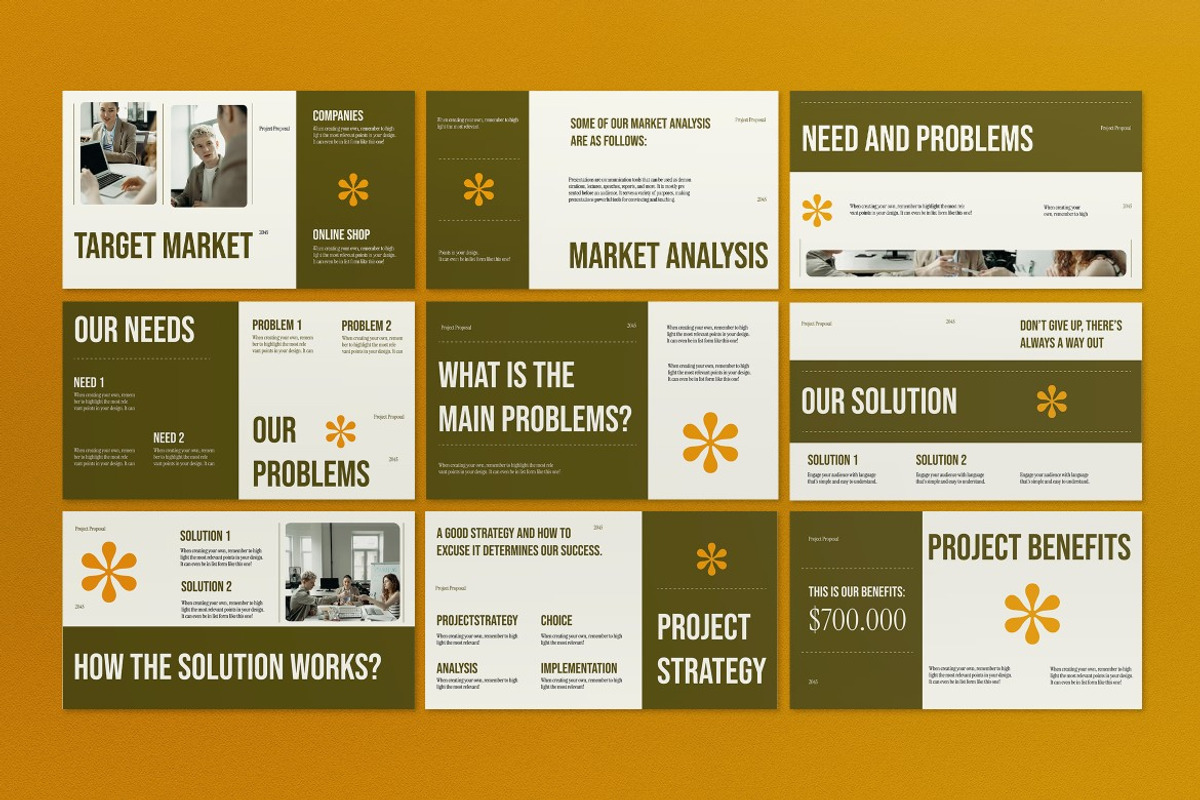Green Project Proposal Google Slide, a Presentation Template by graphicook (Photo 3 of 4)