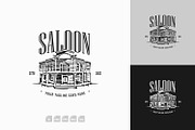 Saloon Bar Wild West Vintage Logo, a Branding & Logo Template by tkzgraphic (Thumbnail 1 of 2)