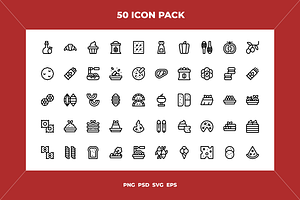 Italian food icons, an Icon by Wencory