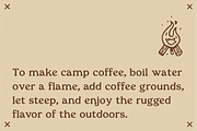 CAMP COFFEE by Abby Leighton, a Serif Font by Abby Leighton Studio (Thumbnail 4 of 4)