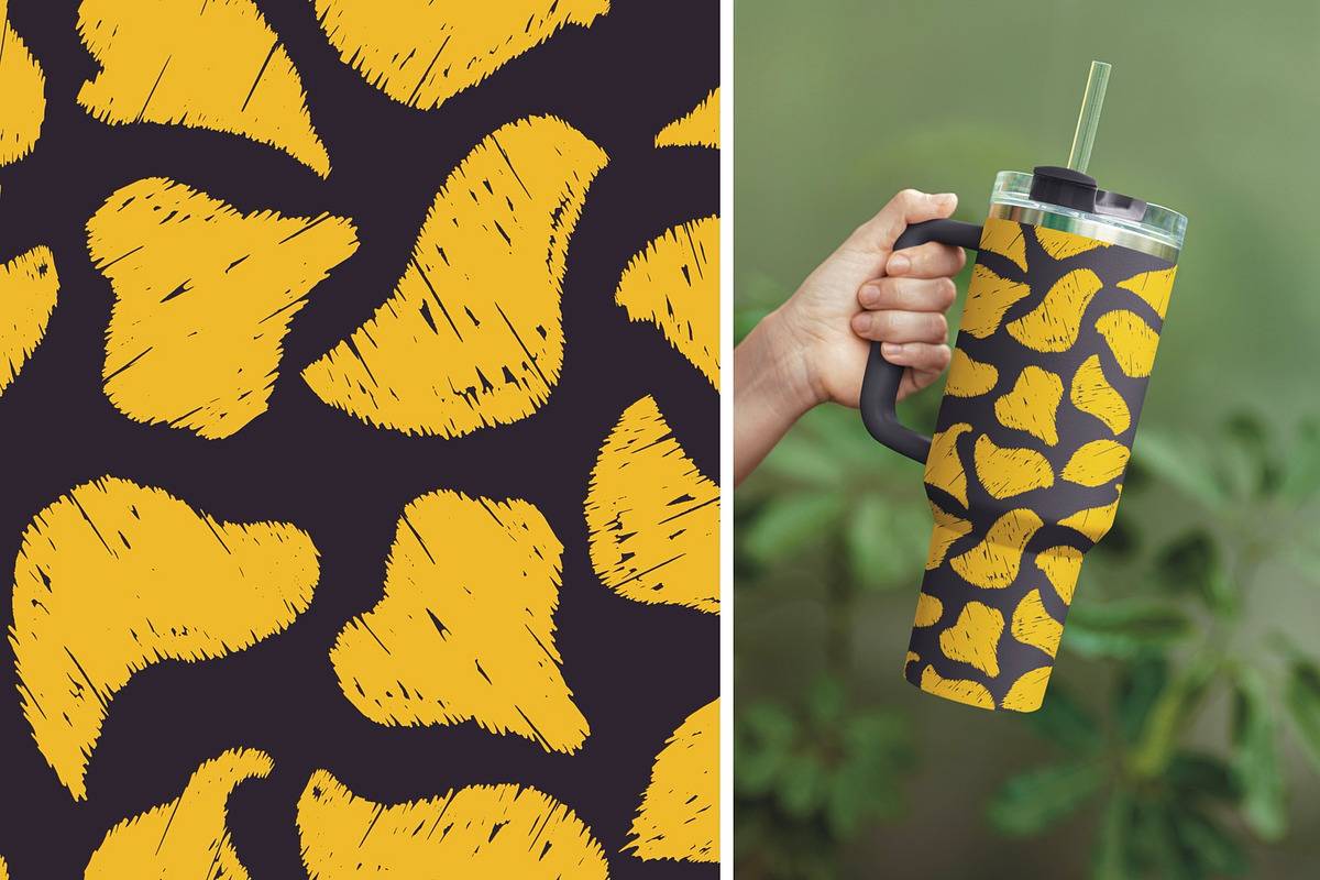 Ikat Minimalist Leaf Pattern, a Pattern Graphic by PPEthnicDecorPattern (Photo 7 of 7)