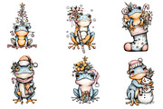 Coquette Christmas Frog, an Illustration by CreationArt (Thumbnail 2 of 6)