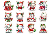 Christmas Polar Bear, an Illustration by Design Market (Thumbnail 2 of 4)