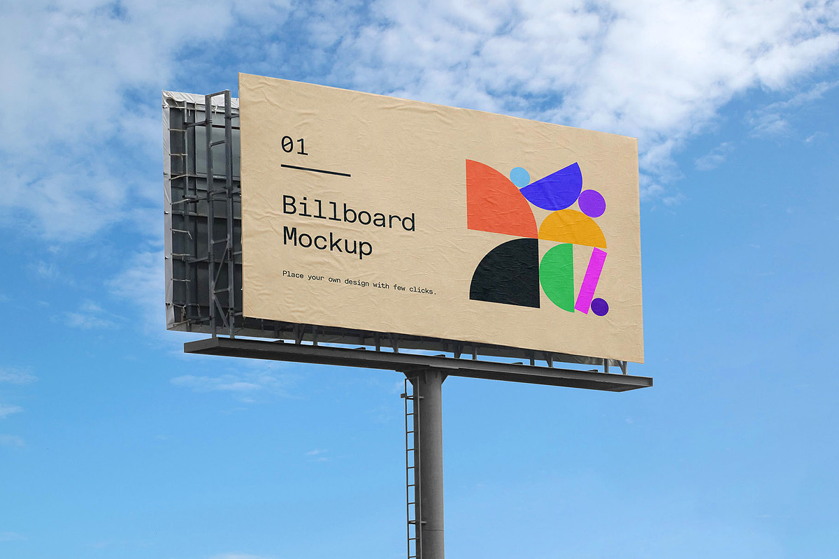 Billboard Poster Street Mockup, an Advertising Mockup by Asylab (Photo 1 of 5)