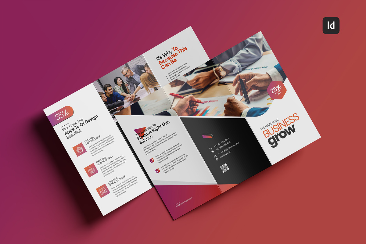 Construction Brochure Template, a Brochure Template by Creatiya Type (Photo 1 of 4)