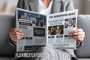 Vintage Newspaper Template, a Magazine Template by ZoloDesignHub (Thumbnail 2 of 10)