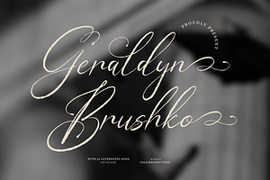 Geraldyn Brushko Modern Calligraph