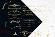 Golden frames & elements, an Illustration by ollalya (Thumbnail 2 of 3)