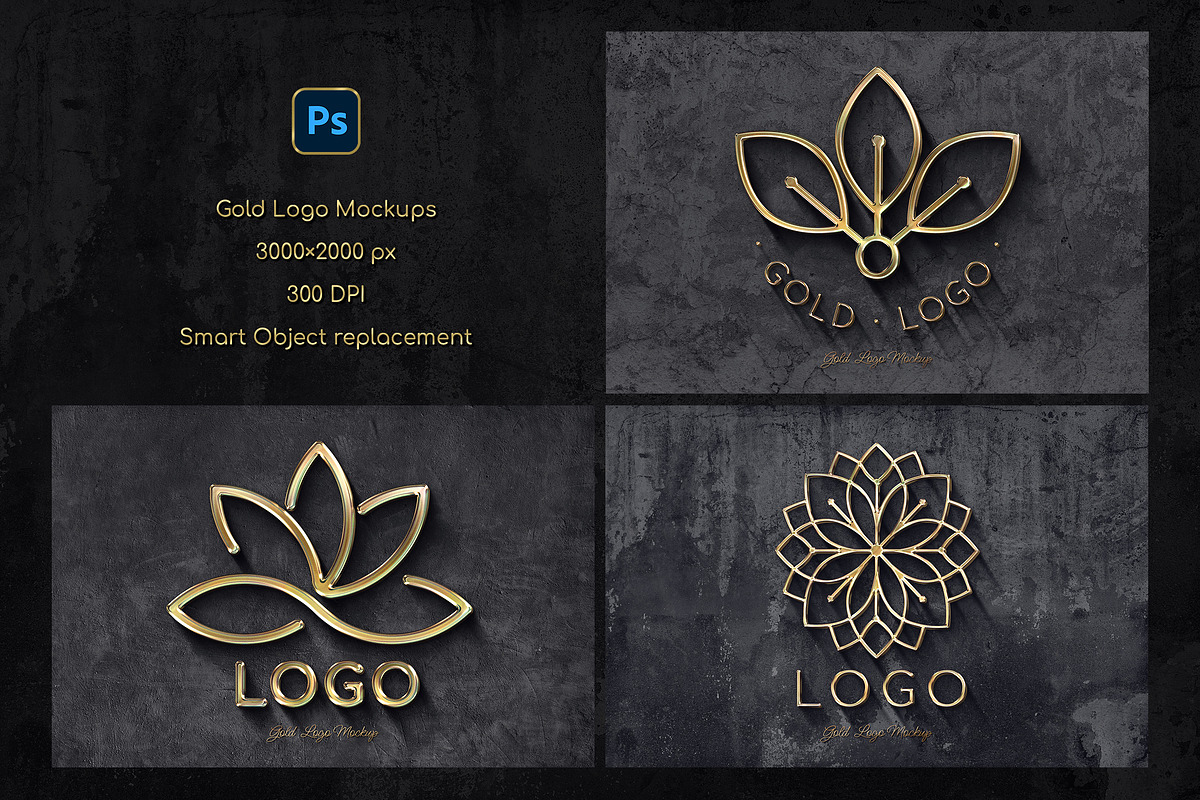 Gold Logo Text and Logo Effects, a Design Template by Andrew Skoch Design (Photo 5 of 5)