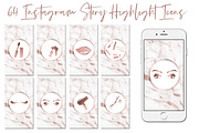 Instagram Story Highlight Icons 002b, a Social Media Template by savanamm design (Thumbnail 1 of 2)