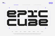 TBJ Epic Cube Display Sans Expanded