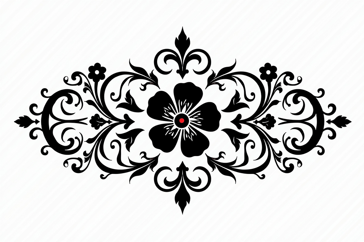 Vintage Flower Ornament Set, an Illustration by Creativeshirt (Photo 8 of 21)