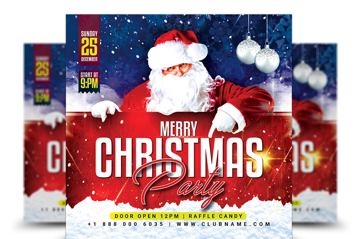Christmas Flyer, a Flyer Template by AfzaalGraphics (Photo 1 of 2)