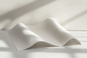 White paper waves sunlight shadows m, a Background Photo by Pixeness Studio