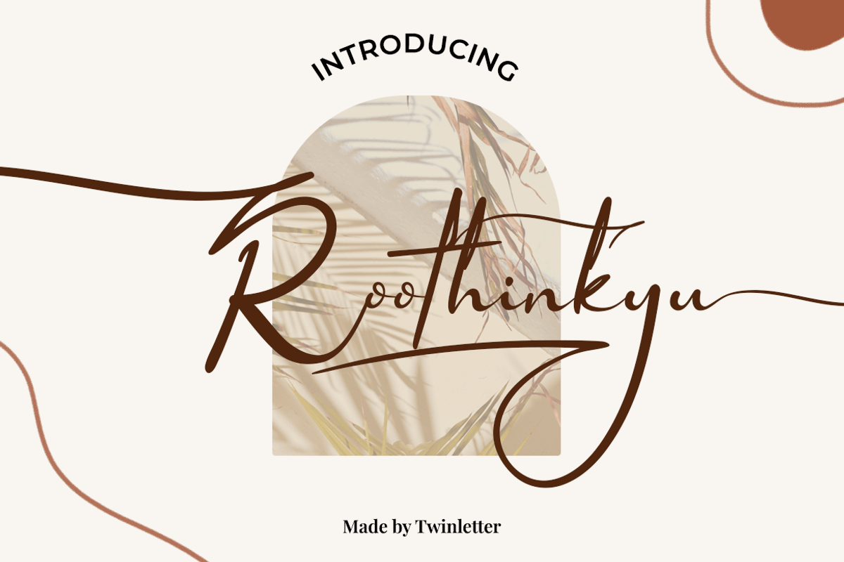 Roothinkyu, a Script Font by twinstd (Photo 1 of 12)