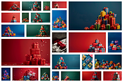 86 Gift boxes with ribbons and bows, a Holiday Photo by Handmadefont (Thumbnail 5 of 90)