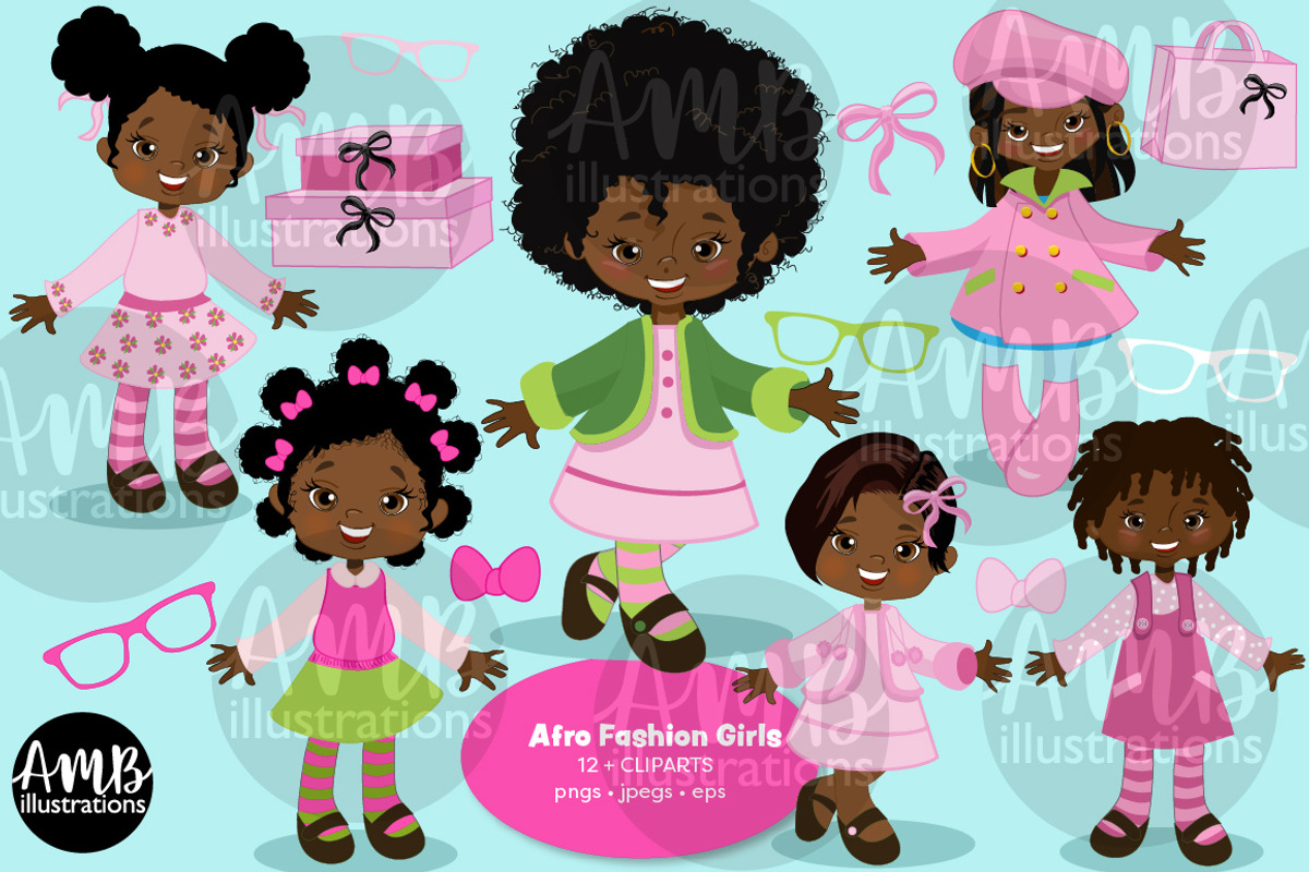 Afro Fashion Girls AMB-199, an Illustration by AMBillustrations (Photo 1 of 6)