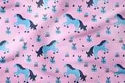 Christmas horse pattern eps, a Pattern Graphic by Lucyinyourheart (Thumbnail 7 of 10)