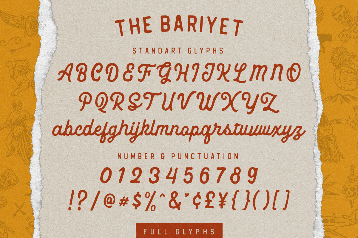 The Bariyet + Extras, a Script Font by IronbirdCreative (Photo 9 of 11)