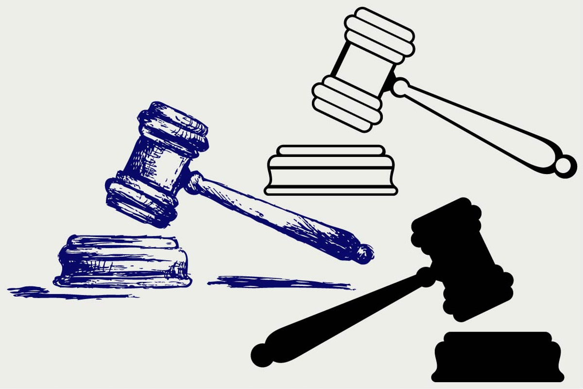 Court hammer SVG, an Outline Icon by LineworkStock