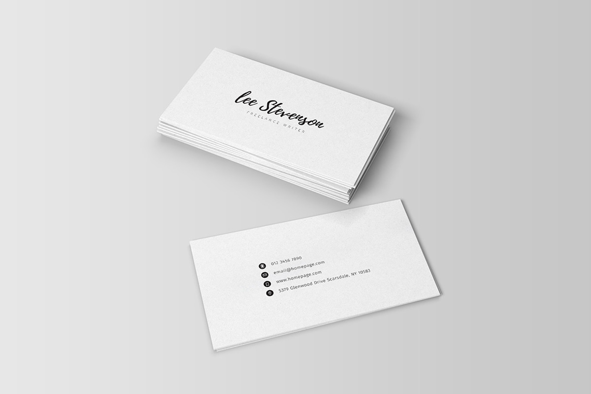Freelancer Business Card III, a Business Card Template by blooon (Photo 3 of 5)