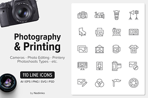 110 Photography Icons