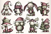Whimsical Animals Clipart Bundle, an Illustration by Dream Creation (Thumbnail 2 of 7)