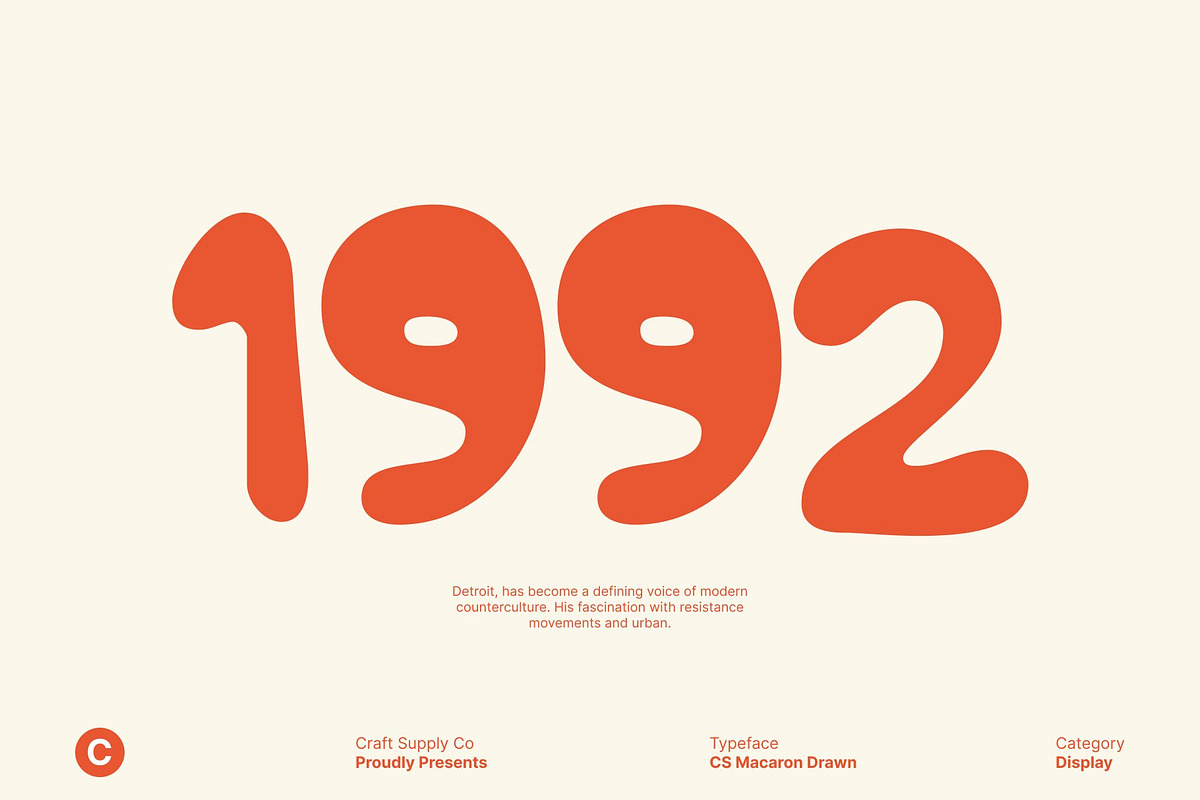 CS Macaron Drawn, a Sans Serif Font by Craft Supply Co. (Photo 5 of 8)