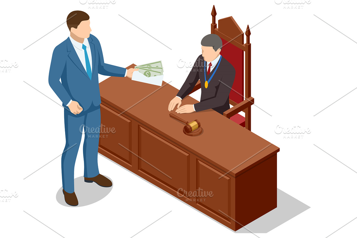 Businessman secretly handing bribe, a Finance Illustration by Golden Sikorka