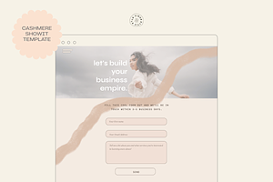 Cashmere Showit Web Template