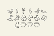 Hand Drawn Winter Illustrations, an Illustration by HonestiesPrintS (Thumbnail 3 of 5)