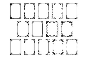 Decorative frames. Vintage, an Illustration by Things for designers