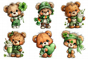 St. Patrick's Teddy Bear Clipart, an Illustration by Daily.Designs (Thumbnail 8 of 8)