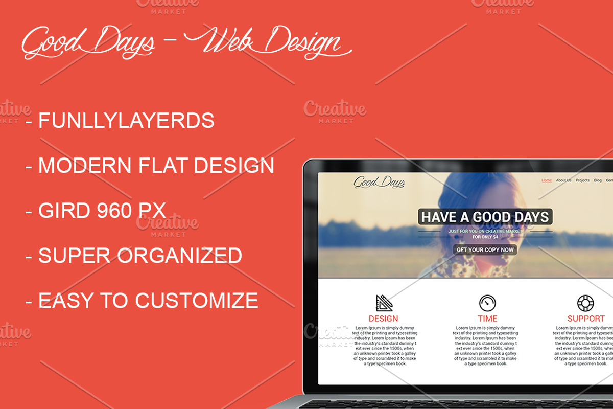 Good Days, a Websites & App Template by Marko Banovic (Photo 1 of 4)