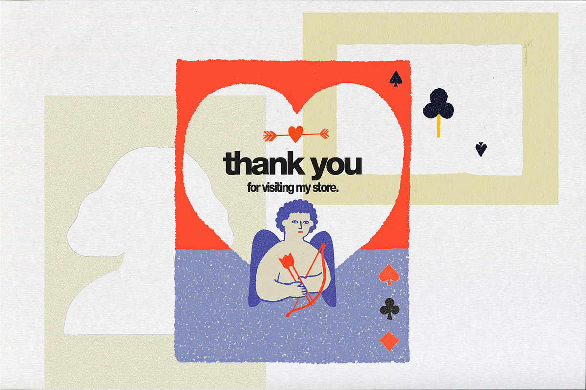 Vintage Valentine Collage Pack, an Object Illustration by Aleks.Flaks (Photo 18 of 18)