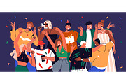 Happy people at celebration party, a Person Illustration by Good Studio (Thumbnail 1 of 2)