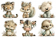 Whimsical Nursery Animals Clipart, an Illustration by Daily.Designs (Thumbnail 5 of 8)