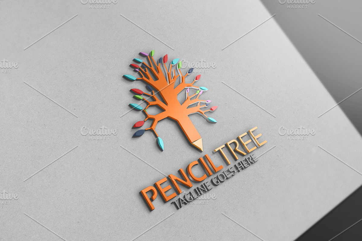 Pencil Tree Logo, a Branding & Logo Template by Josuf Media (Photo 1 of 4)