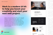 SALE -Werk UI Kit 110 modern layouts, an UI Kit Template by Ghostpixel (Thumbnail 2 of 13)