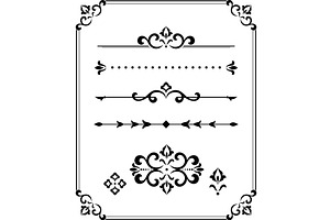 Vintage Set. Floral elements for, an Object Graphic by RODINA