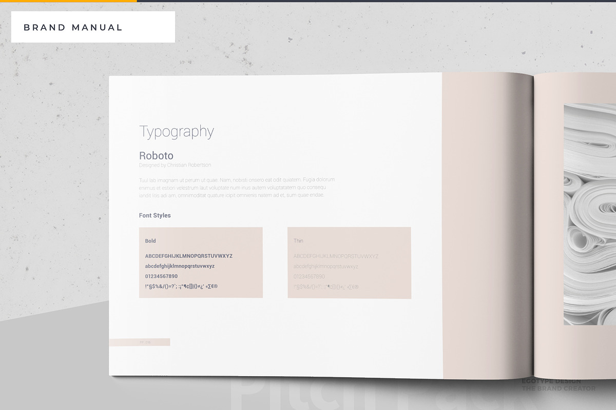 Calm Brand Guidelines, a Brochure Template by Egotype (Photo 8 of 35)