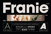 Franie Geometric Sans Family, a Font by That That Creative (Thumbnail 1 of 16)